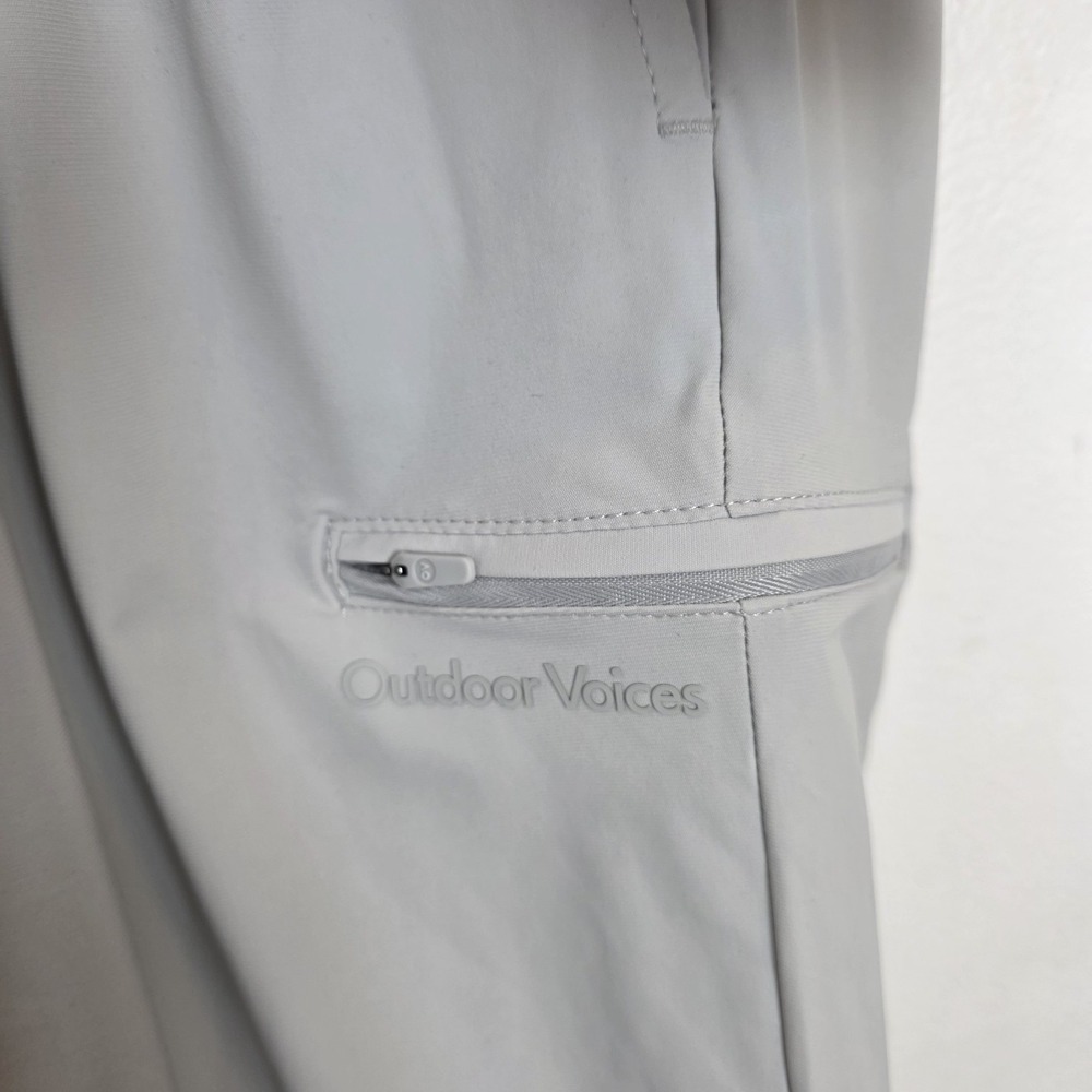 Outdoor Voices Men's Gray Hiflex Elastic Waist Sporty Athleisure Pull On Pants M - Picture 3 of 9